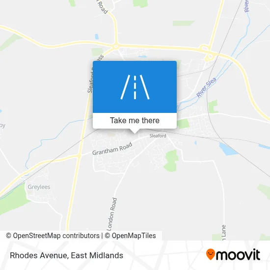 Rhodes Avenue map