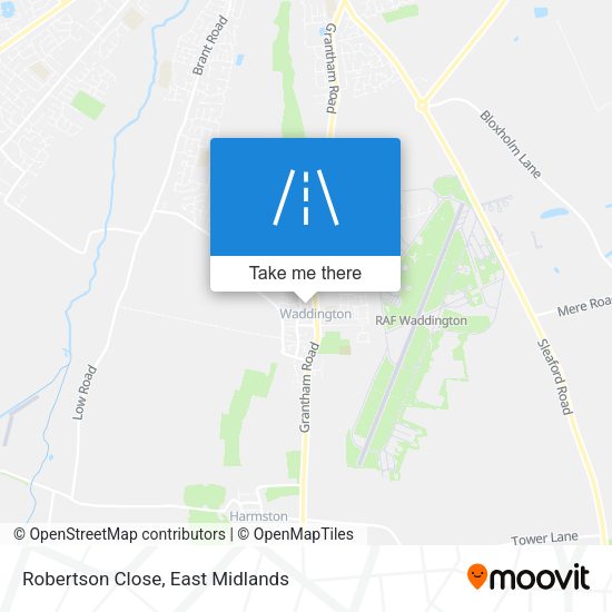 Robertson Close map