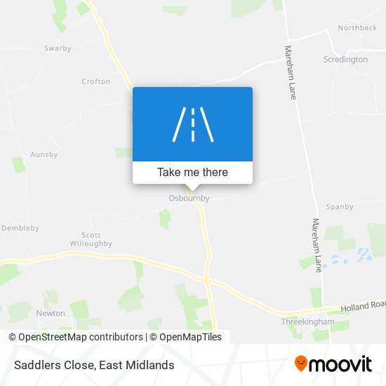 Saddlers Close map