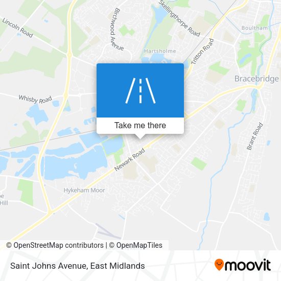 Saint Johns Avenue map