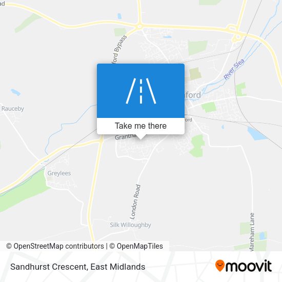 Sandhurst Crescent map