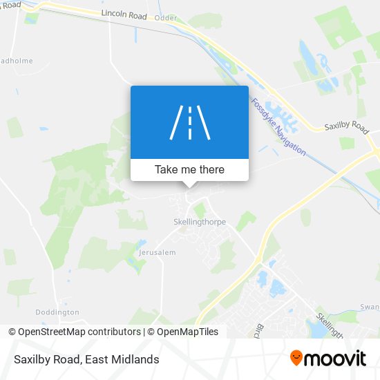 Saxilby Road map