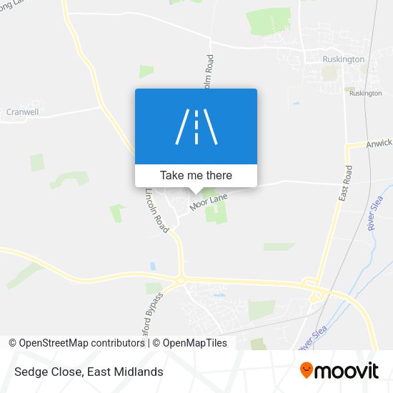 Sedge Close map