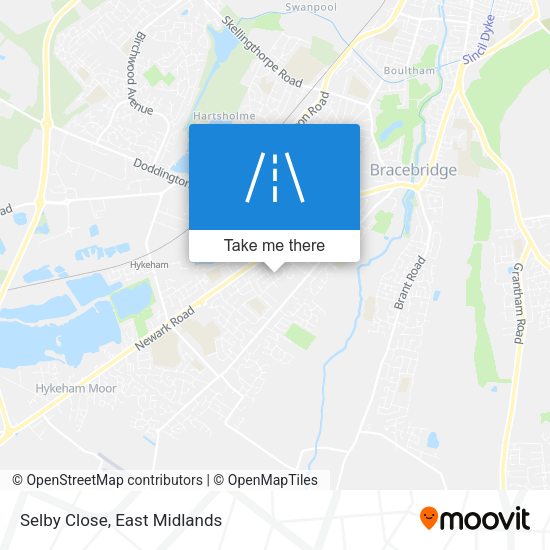 Selby Close map