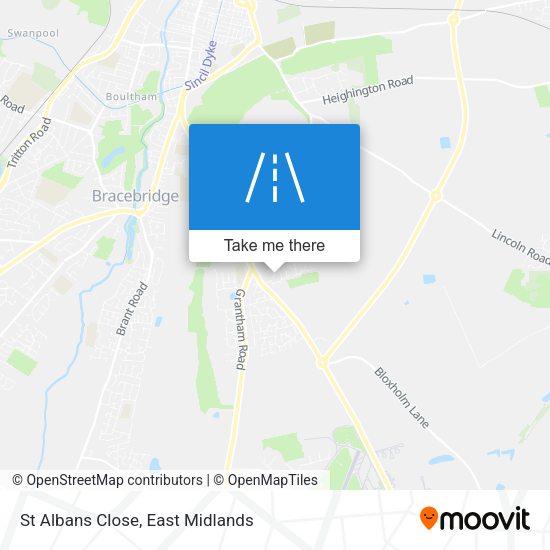 St Albans Close map