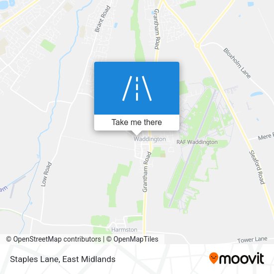 Staples Lane map