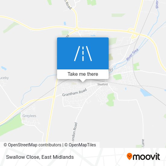 Swallow Close map