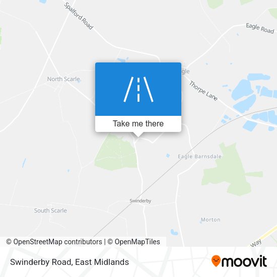 Swinderby Road map
