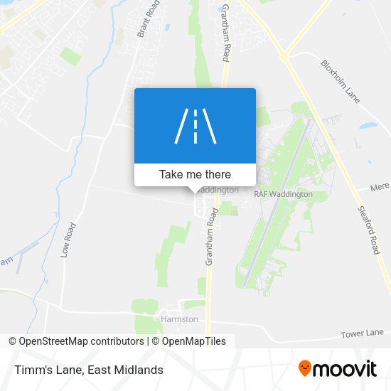 Timm's Lane map