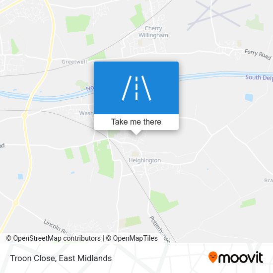 Troon Close map