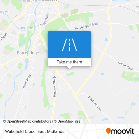 Wakefield Close map