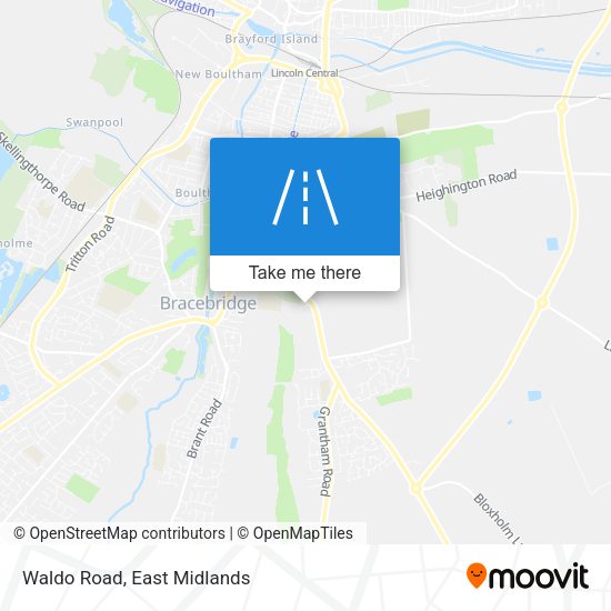 Waldo Road map