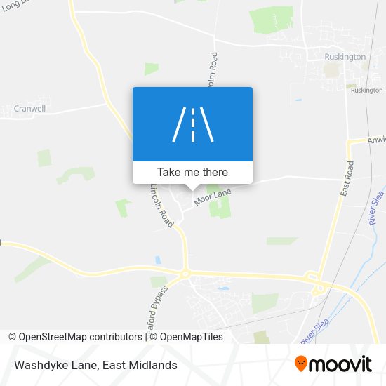 Washdyke Lane map