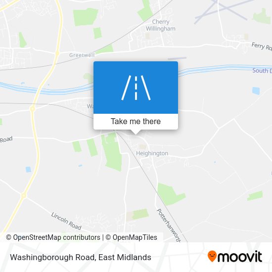 Washingborough Road map