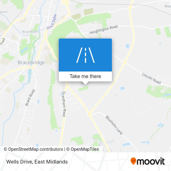 Wells Drive map