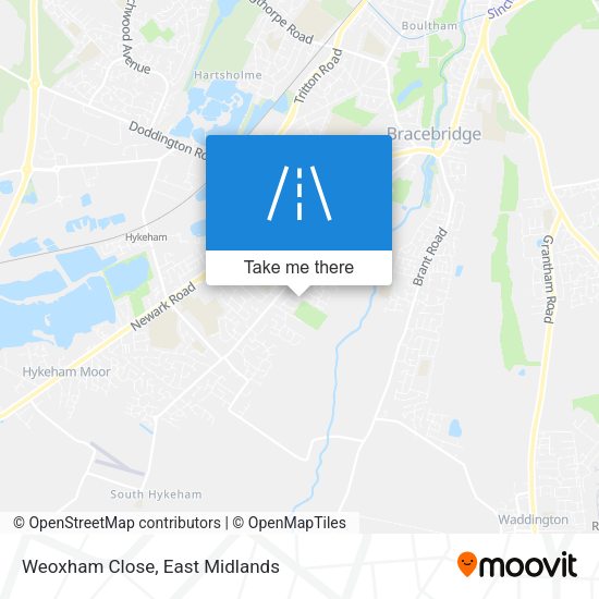 Weoxham Close map