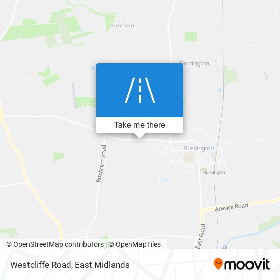 Westcliffe Road map