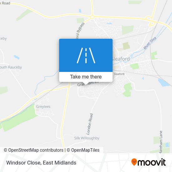 Windsor Close map