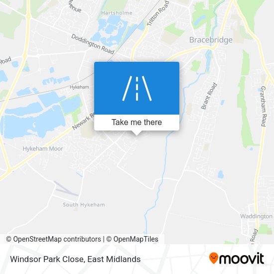 Windsor Park Close map