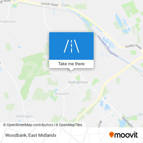 Woodbank map