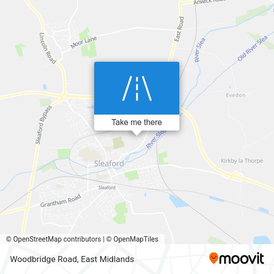 Woodbridge Road map