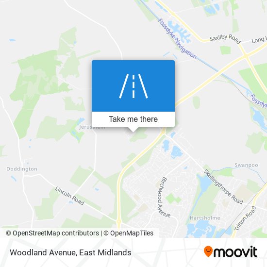 Woodland Avenue map