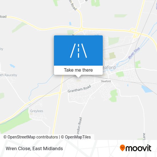 Wren Close map