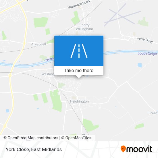 York Close map