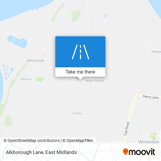 Alkborough Lane map