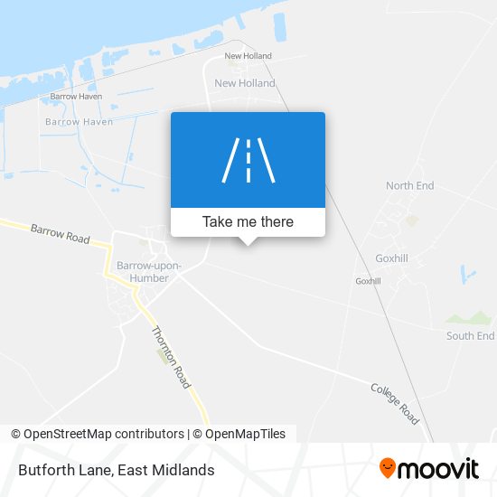 Butforth Lane map