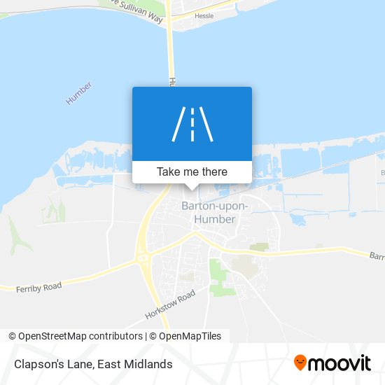 Clapson's Lane map