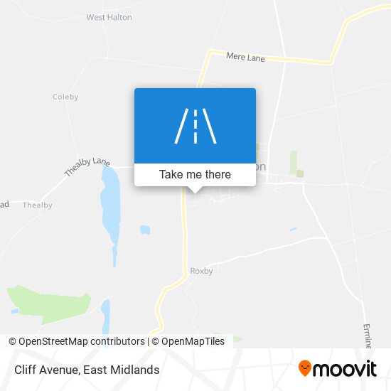 Cliff Avenue map
