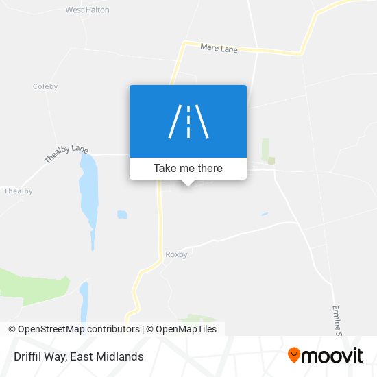 Driffil Way map