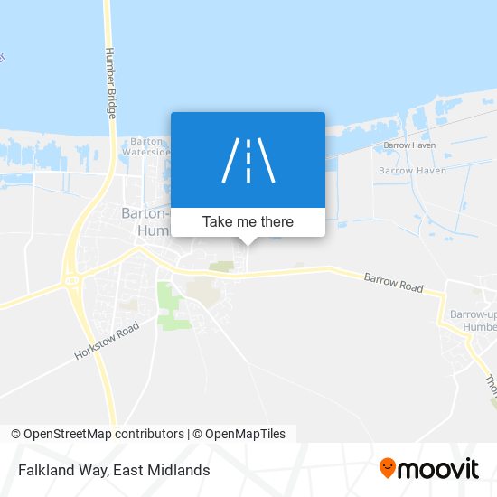 Falkland Way map