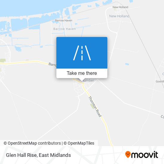 Glen Hall Rise map