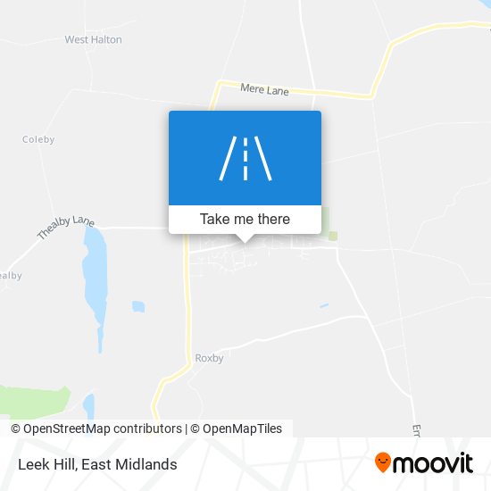 Leek Hill map