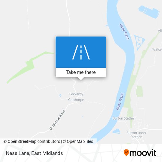 Ness Lane map