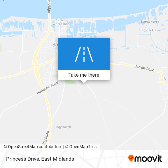 Princess Drive map