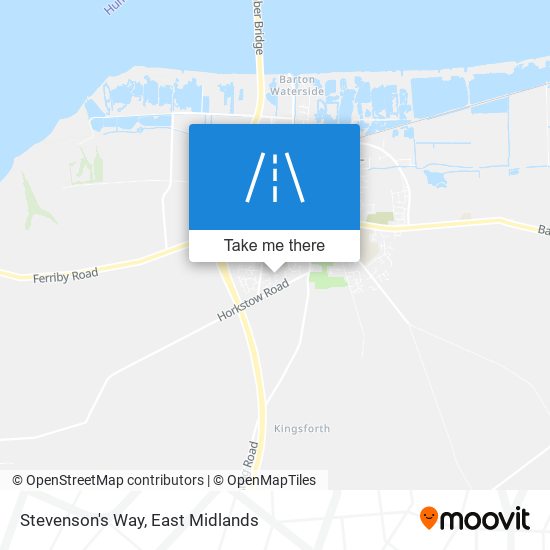 Stevenson's  Way map