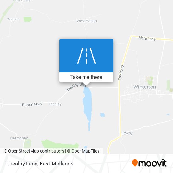 Thealby Lane map