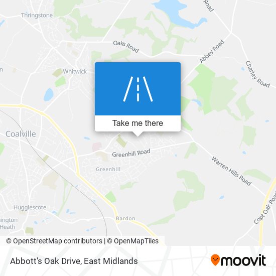 Abbott's Oak Drive map