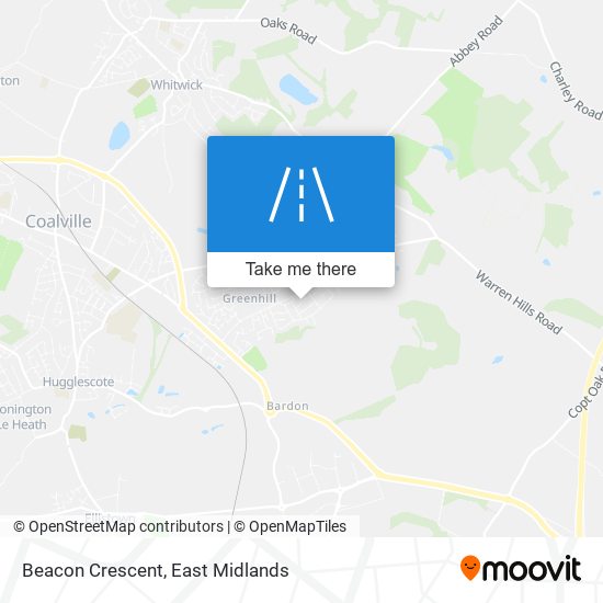 Beacon Crescent map