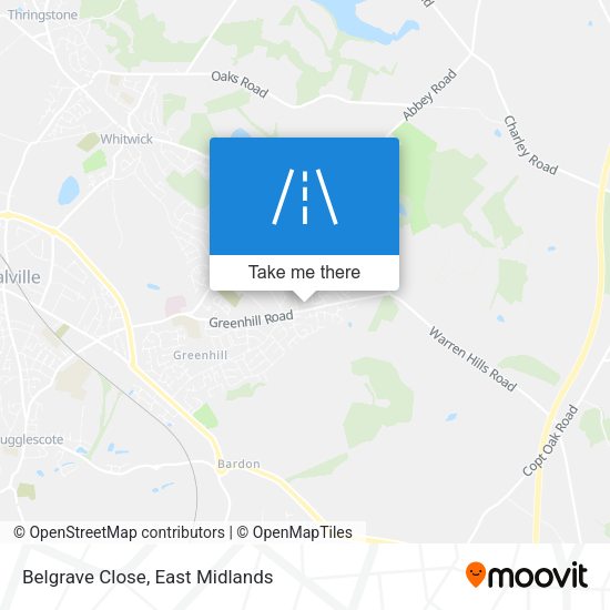 Belgrave Close map