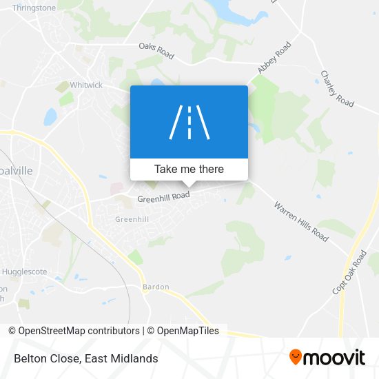 Belton Close map