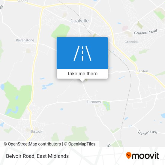 Belvoir Road map