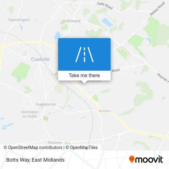 Botts Way map