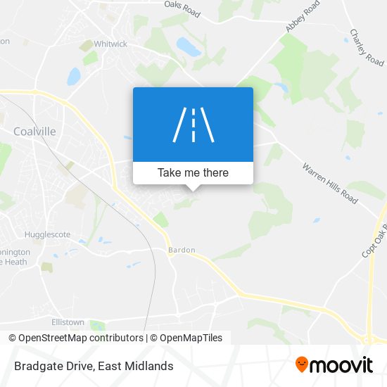 Bradgate Drive map