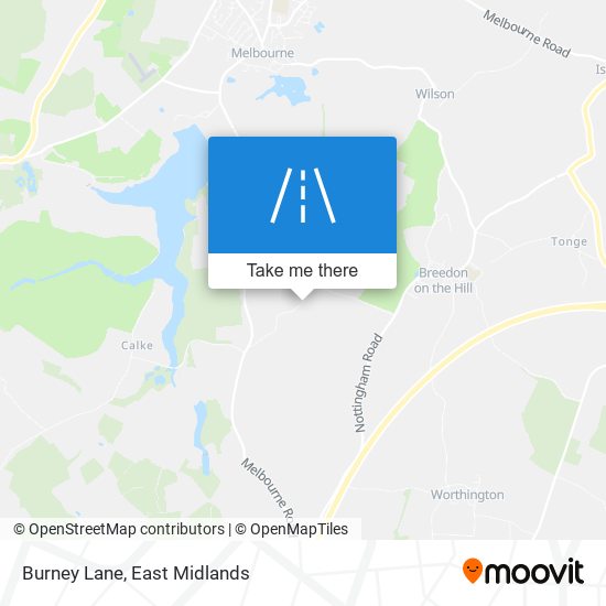 Burney Lane map