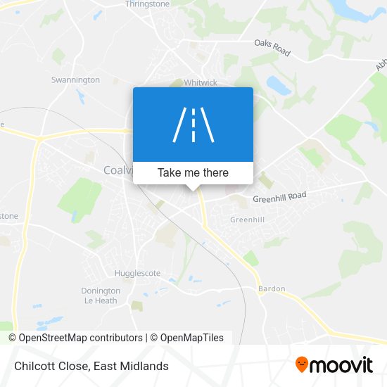 Chilcott Close map
