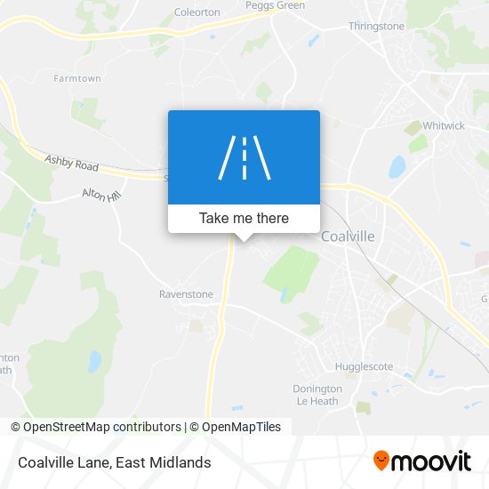 Coalville Lane map